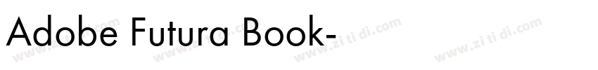 Adobe Futura Book字体转换